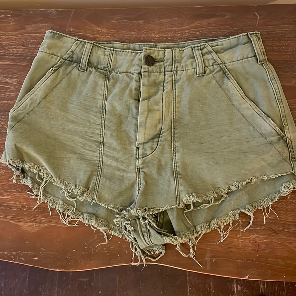 Free People denim shorts